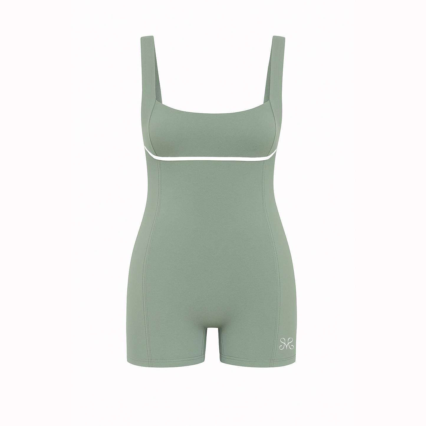 SheMoves Romper in Sage Green