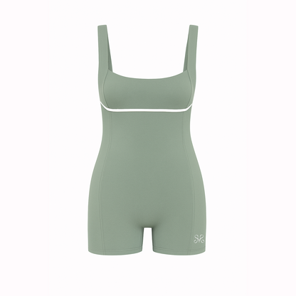 SheMoves Romper in Sage Green